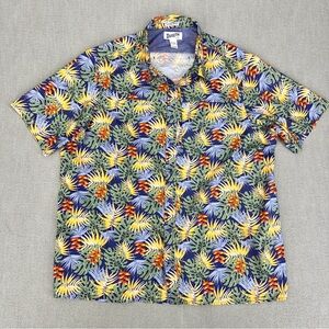 Duluth Untucked Shirt Mens 2XL Tall Hawaiian Button Performance Travel Vented